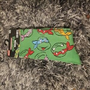 Nickelodeon Teenage Mutant Ninja Turtles socks crew fits men size 6-12 brand new